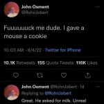 Mouse a cookie