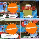 marmaduke gettings snubbed by the kcas in a nutshell | garbage; movie; NO YOUR MOVIE DOESN'T GET ANY NOMINATIONS | image tagged in you win nothing,nickelodeon,paramount,netflix | made w/ Imgflip meme maker