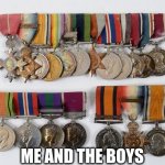 Furrys suck | POV: YOU GET A MEDAL FROM BULLYING A FURRY; ME AND THE BOYS | image tagged in medals,furry,me and the boys,funny,memes,funny memes | made w/ Imgflip meme maker