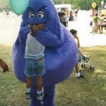 kid getting devoured by grimace template