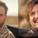 Nic Cage and Pedro Pascal meme