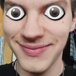 eyes on the prize | image tagged in eyes on the prize,cursed image,emojis,eyes,stare,creepy smile | made w/ Imgflip meme maker