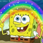 Spongebob Rainbow Gif template meme meme