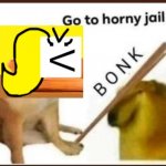 Go to Horny Jail (But I hit you) meme