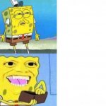 Spongebob i his W A L L E T template