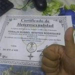 Heterosexual certificate