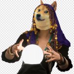 Fortune telling doge template