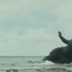 Godzilla dying to cringe meme