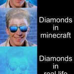 STUFF. | POV: you find; Dirty stuff on the ground; Your parents; 10$; Free food that isn’t poisoned; Diamonds in minecraft; Diamonds in real life; What da dog is doing; The death note; Obamas last name; The guy who asked | image tagged in rick astley becoming canny | made w/ Imgflip meme maker