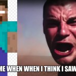 pov your 7 and still belive in herobrine | 7 YEAR OLD ME WHEN WHEN I THINK I SAW HEROBRINE | image tagged in jimmy running from tornado,minecraft,funny,herobrine,fun | made w/ Imgflip meme maker
