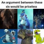 An argument between these six kaiju would be priceless