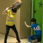 Google adding cringe images to searches about BFB be like: | BFB cringe images; Google; Me | image tagged in woozi hitting mingyu | made w/ Imgflip meme maker