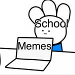 IceCreamSandwich focused on laptop | School; Me; Memes | image tagged in memes,funny,relatable | made w/ Imgflip meme maker