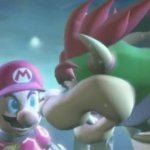 Bowser Punching Mario GIF Template