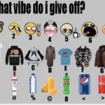 What vibe do I give off meme