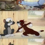 Tom and Jerry hole meme.