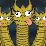 Three head Dragon funny template