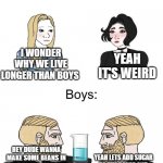 Yes Chad Boys vs. Girls Meme Generator - Imgflip