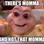 Momma and not the momma | THERE'S MOMMA; AND NOT THAT MOMMA | image tagged in not the momma | made w/ Imgflip meme maker