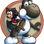 Black Yoshi & baby Shadow