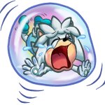baby Silver Crying in the Bubble Stuck