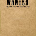 Wanted poster blank template JPP