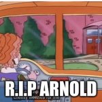 that poor autistic looking guy | R.I.P ARNOLD | image tagged in gifs,magic school bus | made w/ Imgflip video-to-gif maker