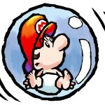 baby Mario in the Bubble