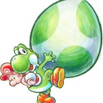 Green Yoshi & baby Mario with Mega Eggdozer