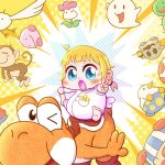 Orange Yoshi & baby Girl & Enemies & Objects & Bosses