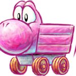 Pink Minecart Yoshi