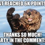 otter celebration Meme Generator - Imgflip