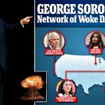 Trump points to George Soros woke DAs network meme