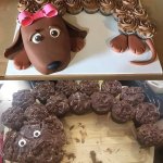 Dog pup cake deformed