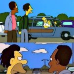 Homer car yelling meme