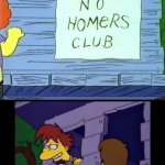 No Homers Club Four Panels template