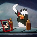 Donald duck salutes to hitler
