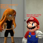 Mario and Meggy saw something really horrible meme