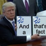 Conservative Party of Imgflip And That's a Fact Trump Edition meme
