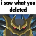 I saw what you deleted Giratina