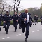 Donald trump running
