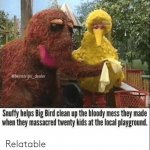 Bird Bird and Snuffy Going Crazy At The Playground template