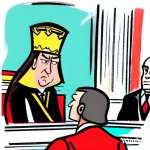 King on the witness stand