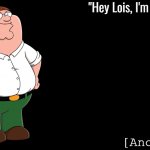 Peter Griffin Announcement Template Anonymous