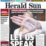 The Australian Herald Sun newspaper front page JPP