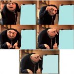 5 Panel Gru Meme (Double Confused)