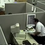 Guy smashes laptop GIF Template