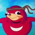 Ugandan knuckles with spear