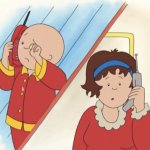 Caillou crying template