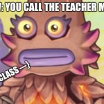 Stare | POV: YOU CALL THE TEACHER MOM; THE WHOLE CLASS ---} | image tagged in stare | made w/ Imgflip meme maker